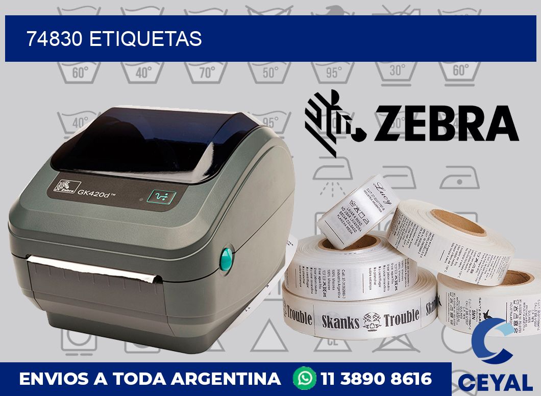74830 etiquetas
