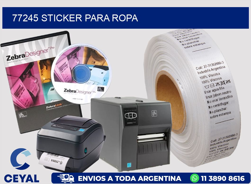 77245 Sticker para ropa