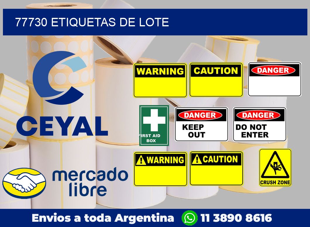 77730 Etiquetas de lote