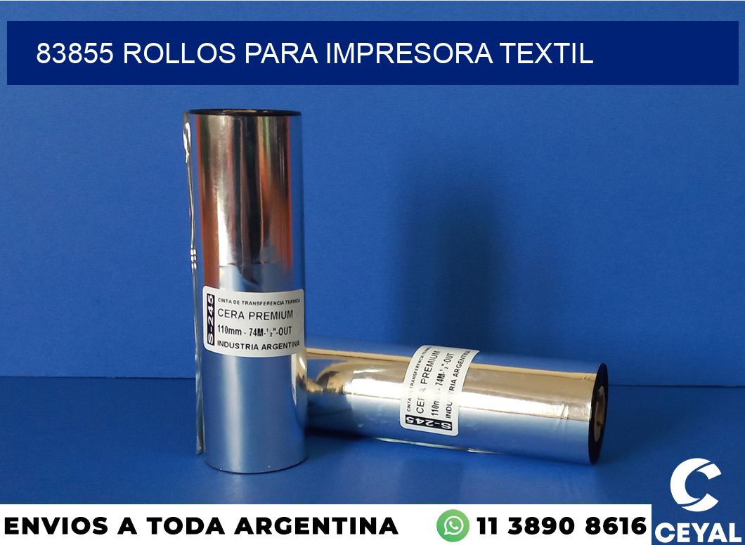 83855 rollos para impresora textil