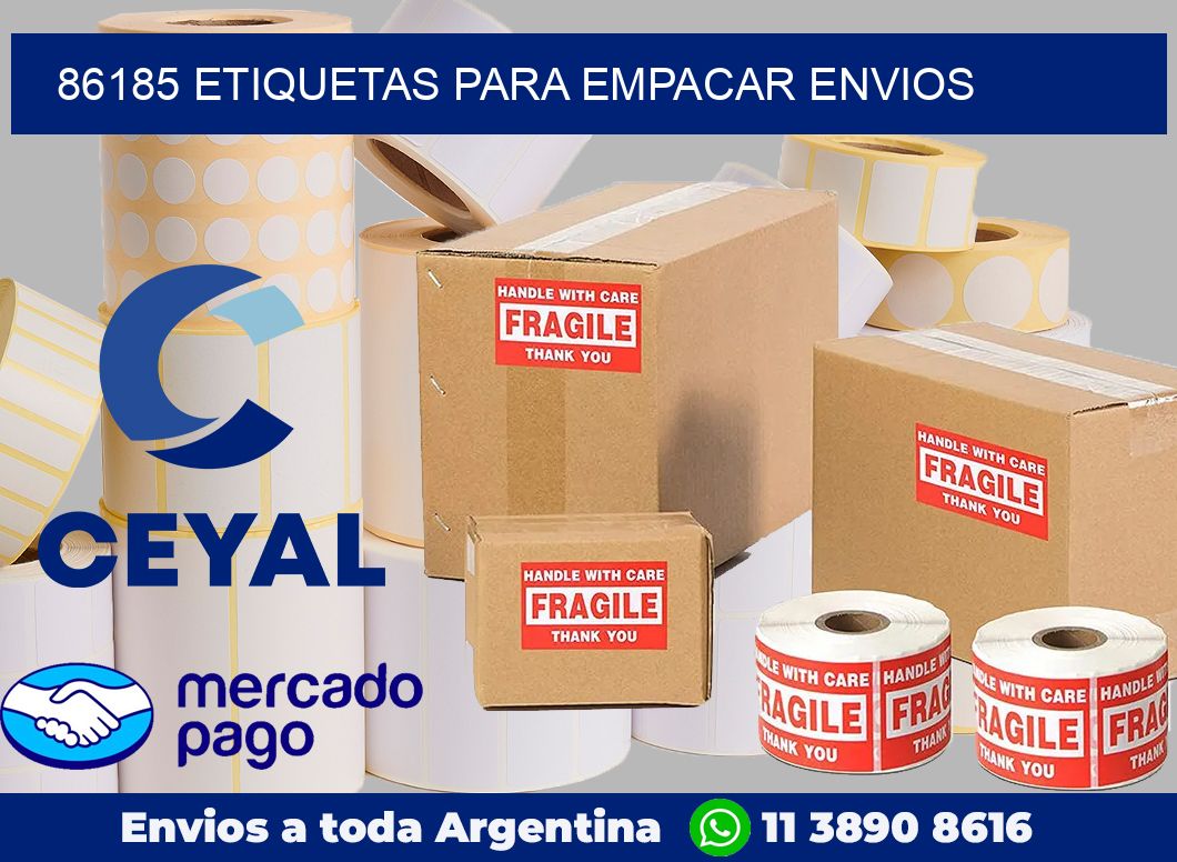 86185 Etiquetas para empacar envios