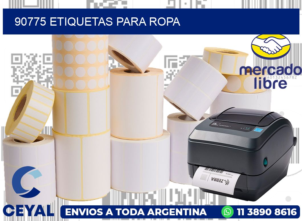 90775 Etiquetas para ropa