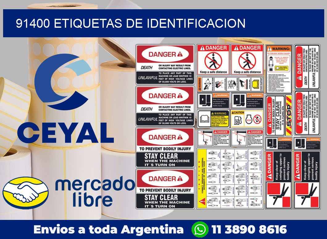 91400 Etiquetas de identificacion