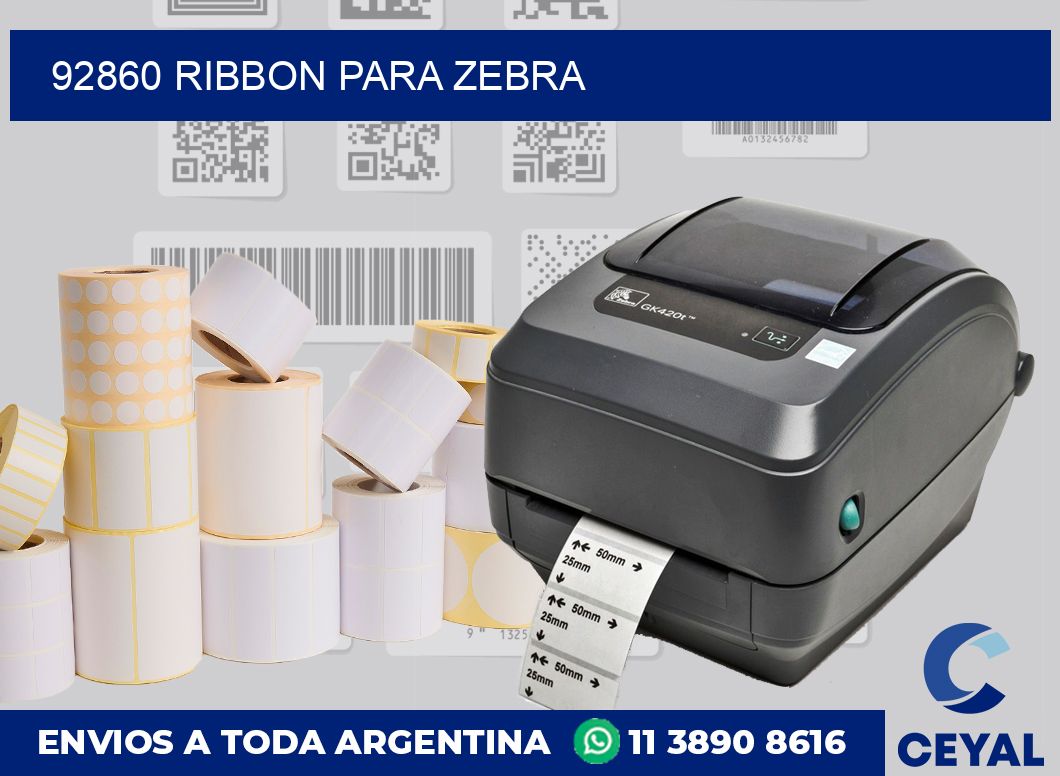 92860 ribbon para zebra