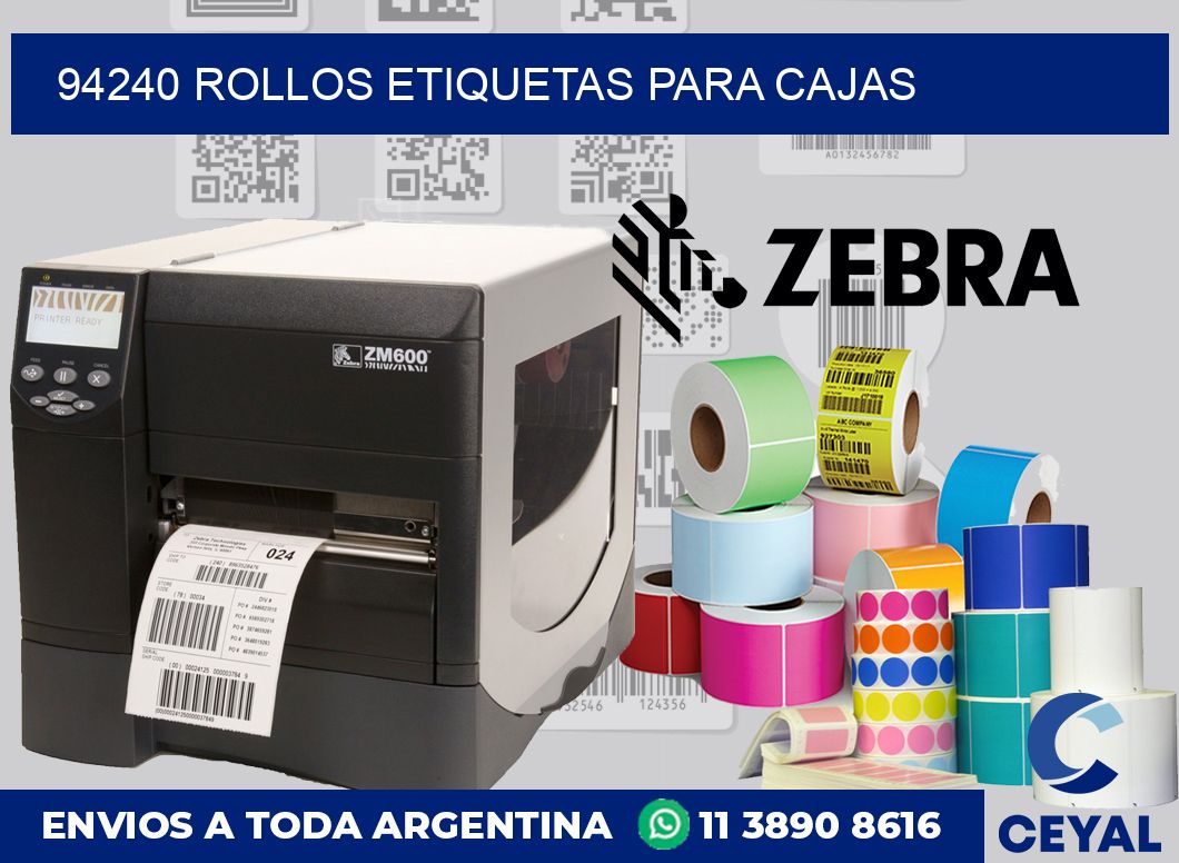 94240 rollos etiquetas para cajas
