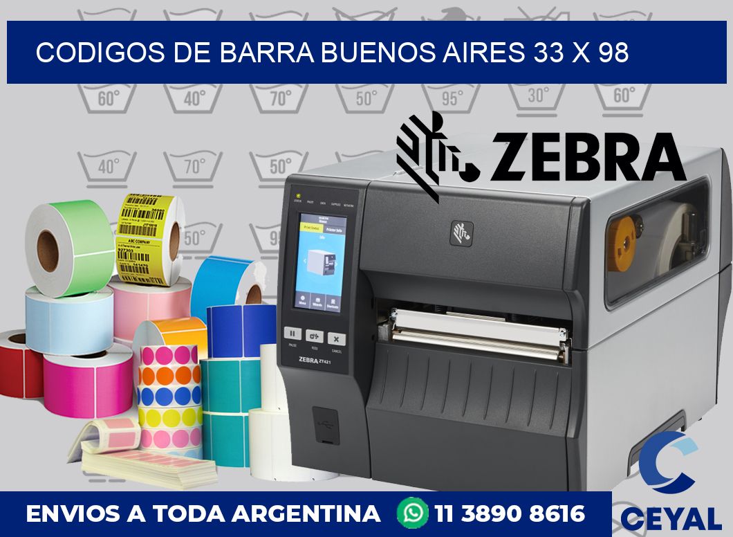 Codigos de barra Buenos Aires 33 x 98