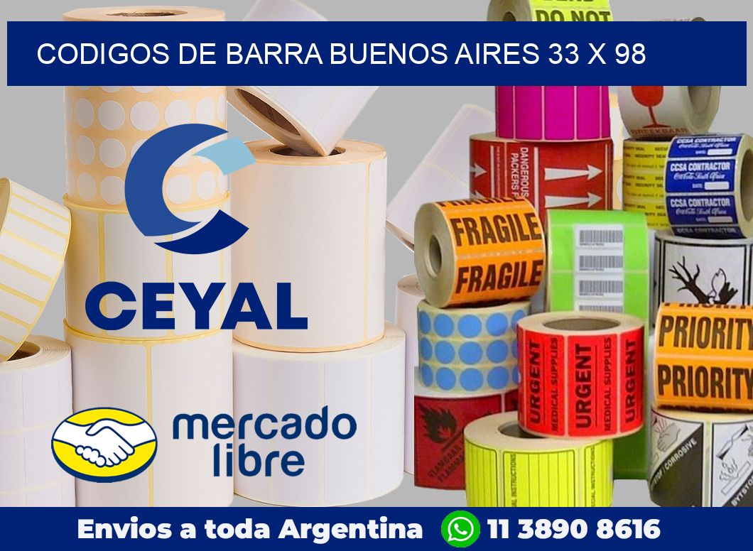 Codigos de barra Buenos Aires 33 x 98