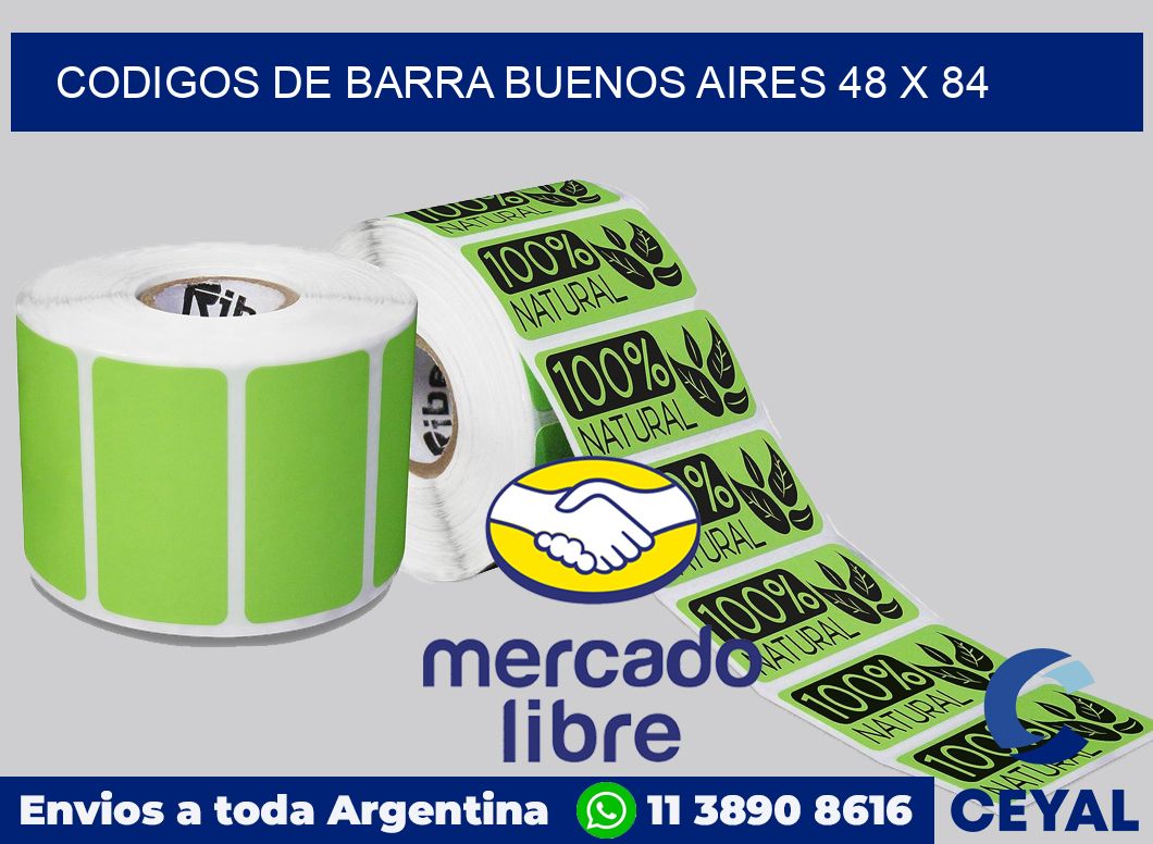 Codigos de barra Buenos Aires 48 x 84