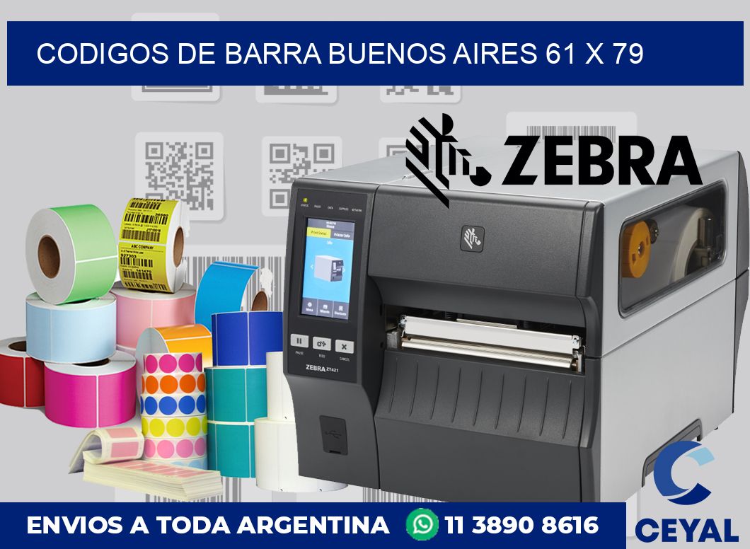 Codigos de barra Buenos Aires 61 x 79