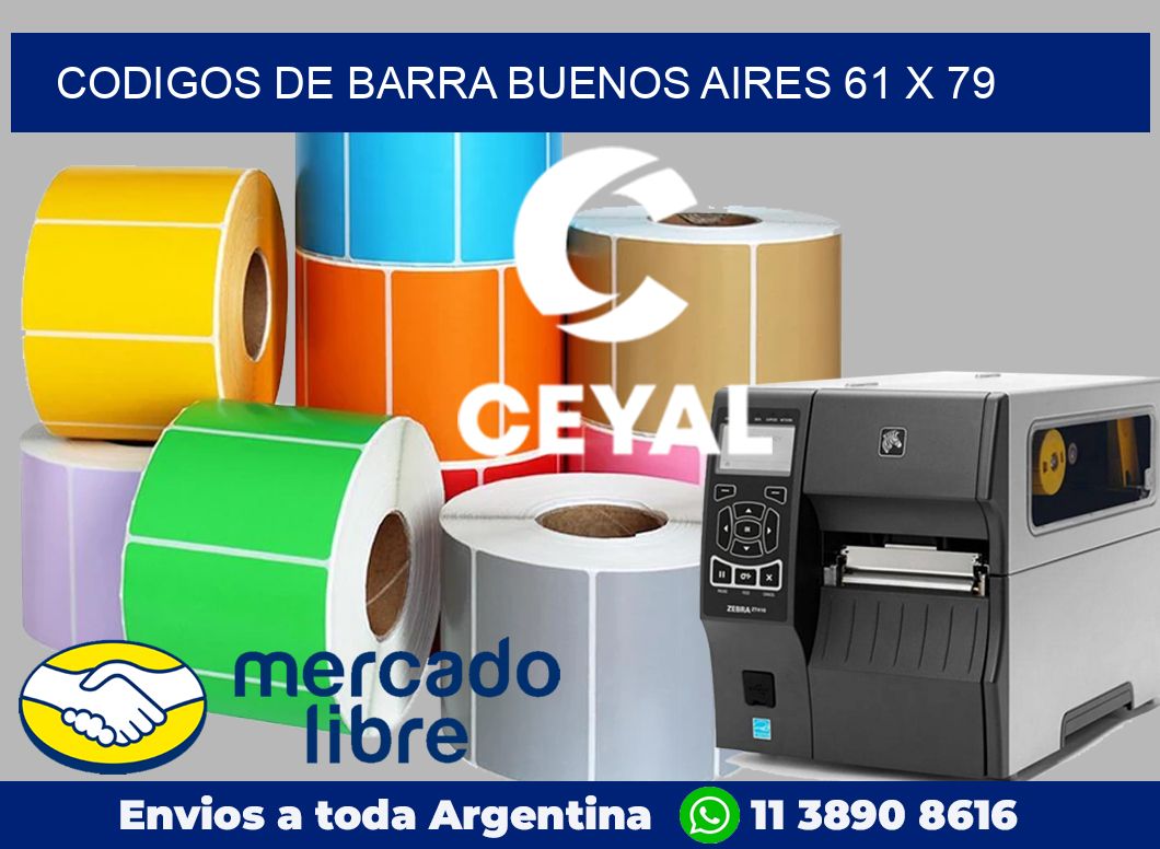 Codigos de barra Buenos Aires 61 x 79