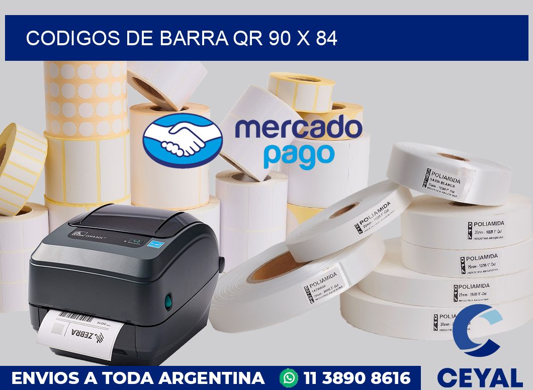 Codigos de barra QR 90 x 84