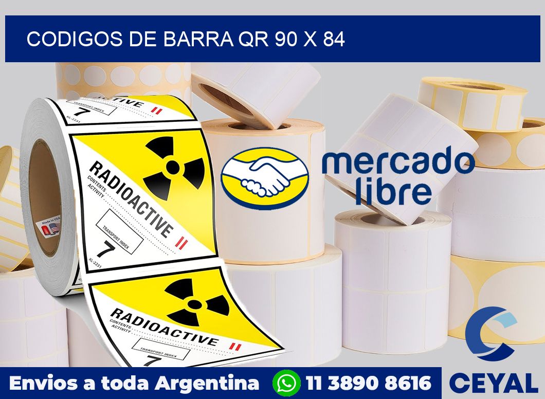 Codigos de barra QR 90 x 84
