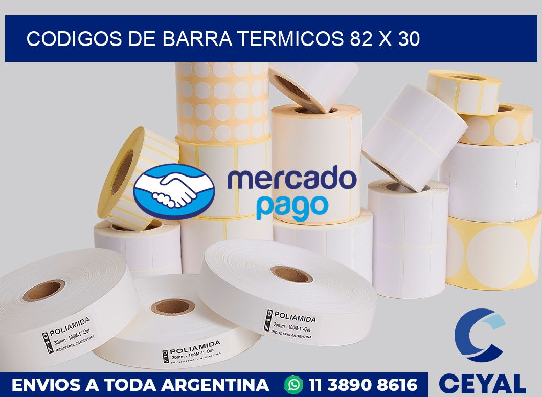 Codigos de barra termicos 82 x 30