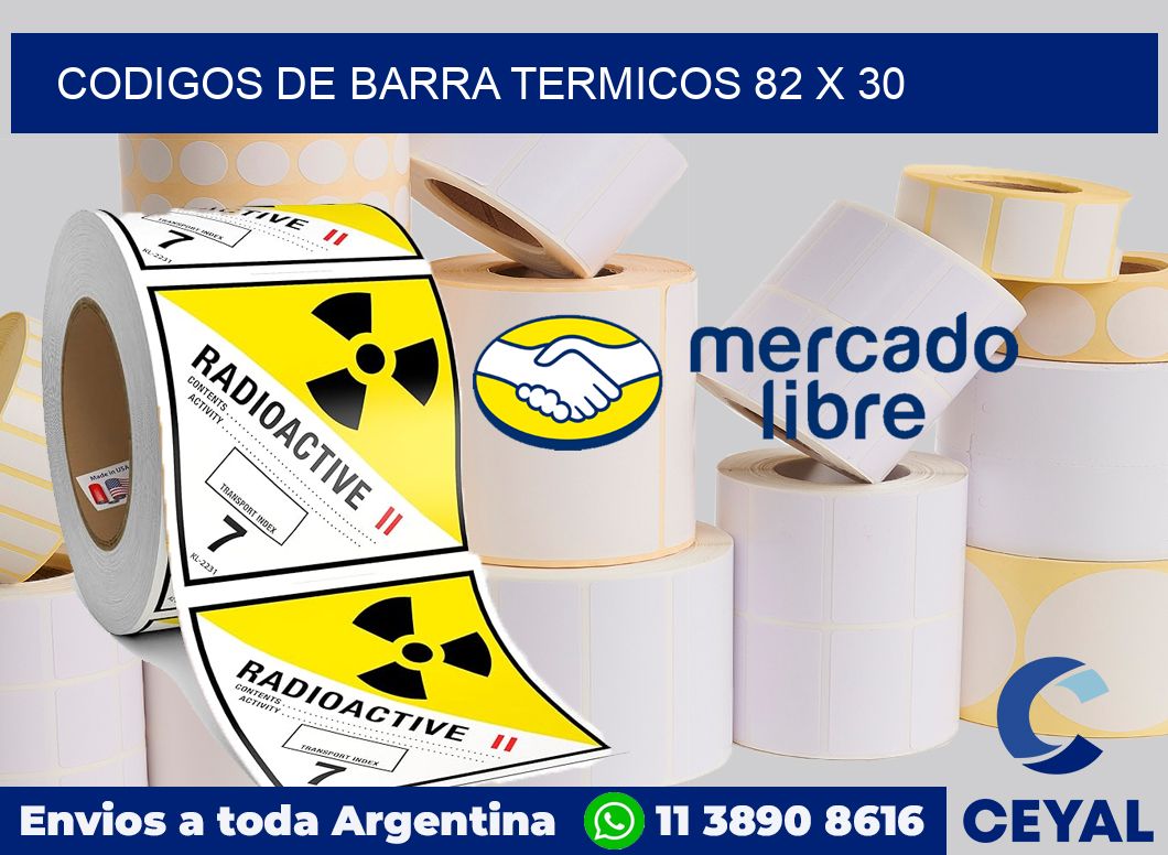 Codigos de barra termicos 82 x 30