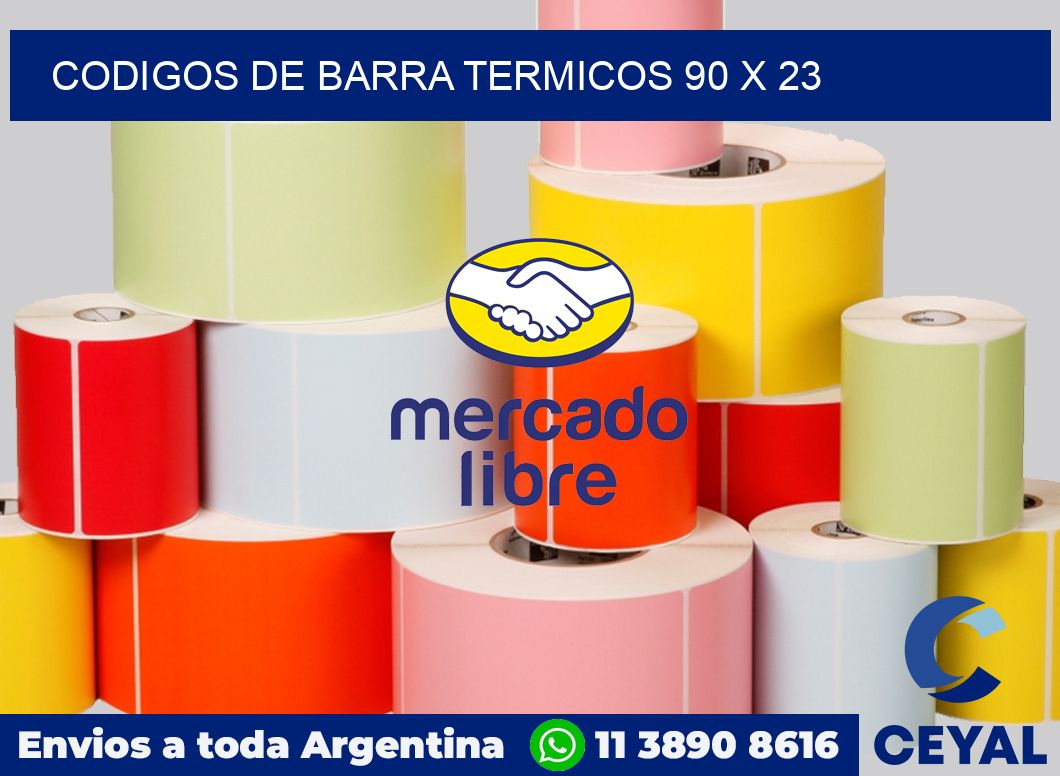 Codigos de barra termicos 90 x 23