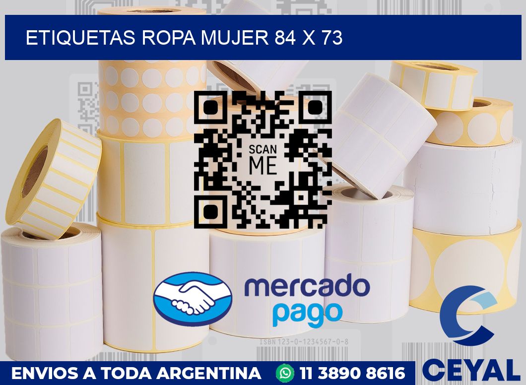 Etiquetas ropa mujer 84 x 73