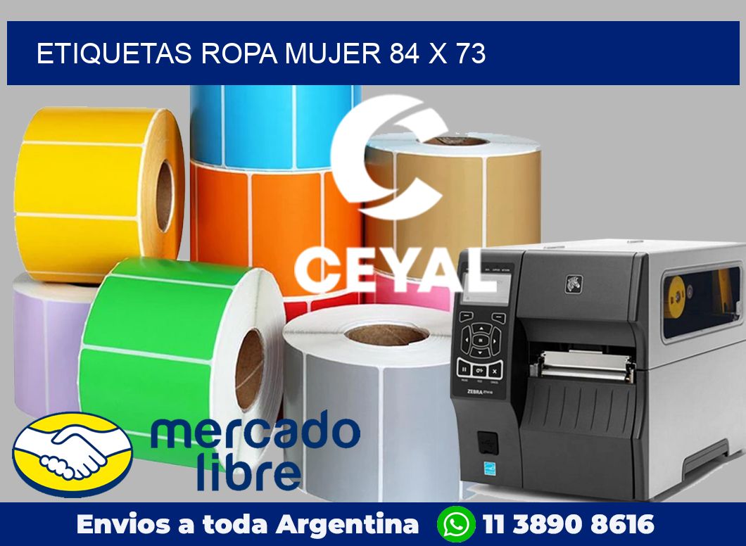 Etiquetas ropa mujer 84 x 73