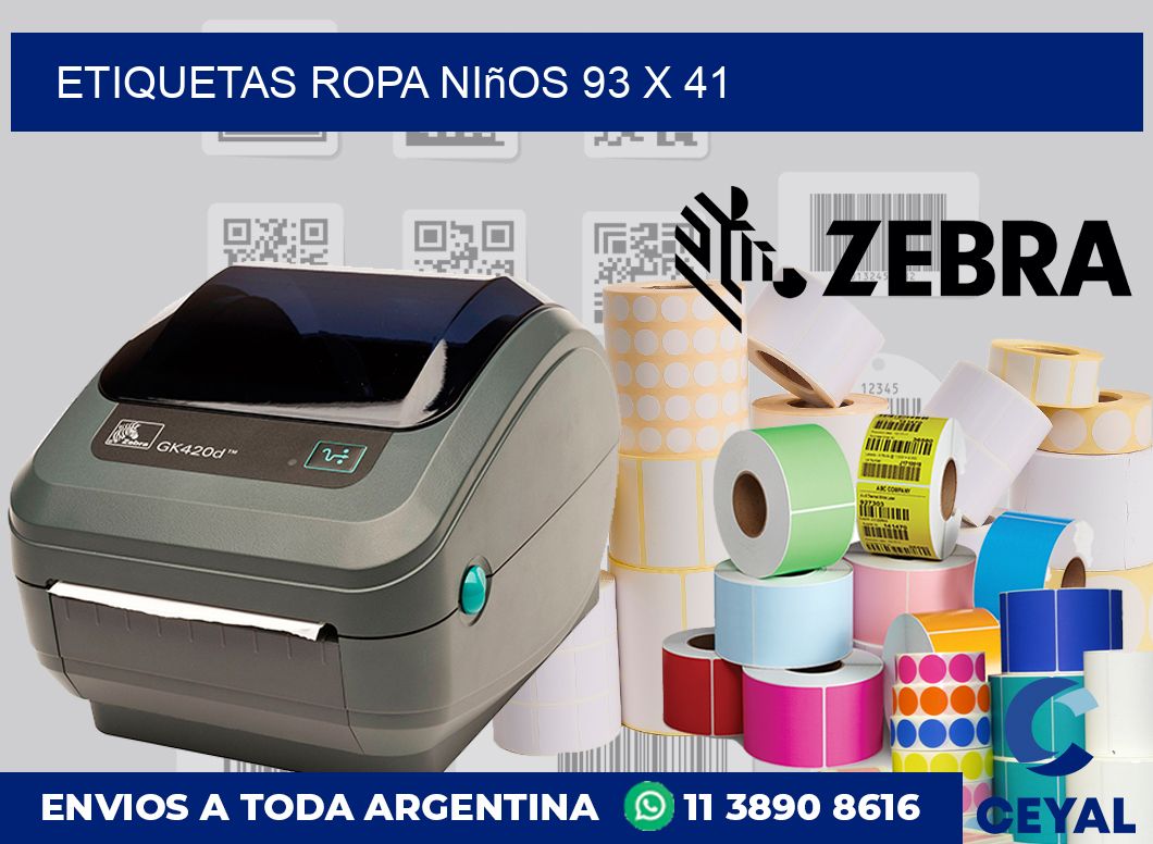 Etiquetas ropa niños 93 x 41