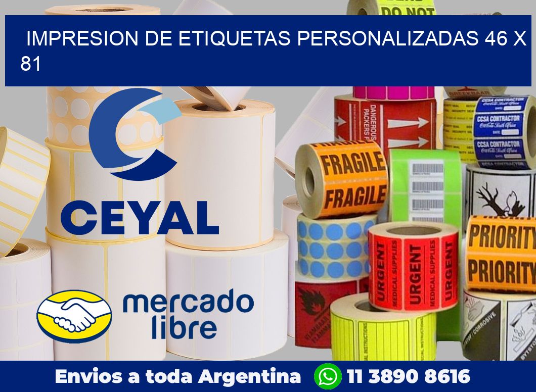 Impresion de etiquetas personalizadas 46 x 81