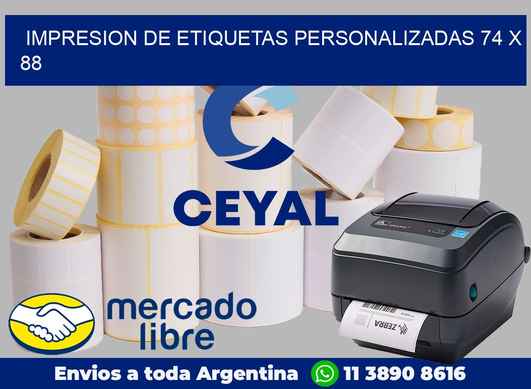 Impresion de etiquetas personalizadas 74 x 88