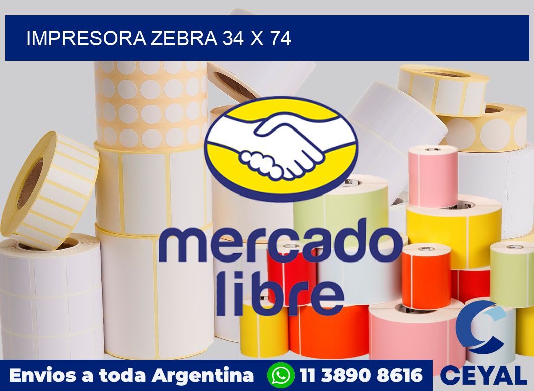 Impresora Zebra 34 x 74