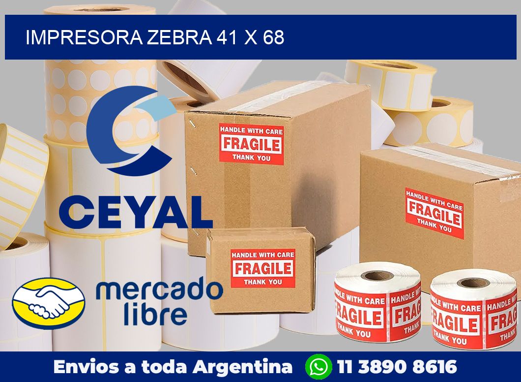 Impresora Zebra 41 x 68