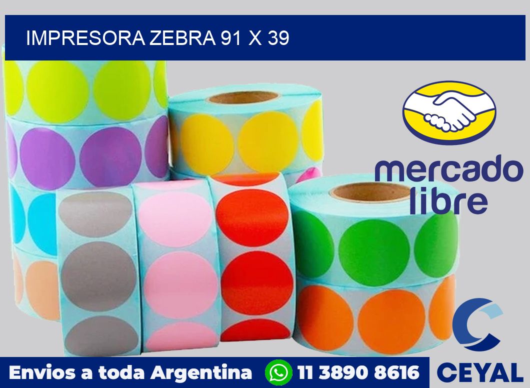 Impresora Zebra 91 x 39