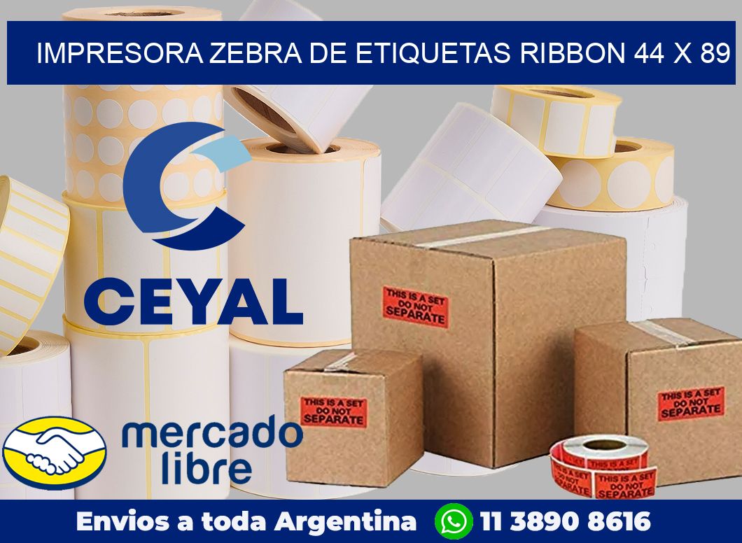 Impresora Zebra de etiquetas ribbon 44 x 89