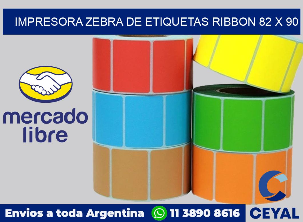 Impresora Zebra de etiquetas ribbon 82 x 90