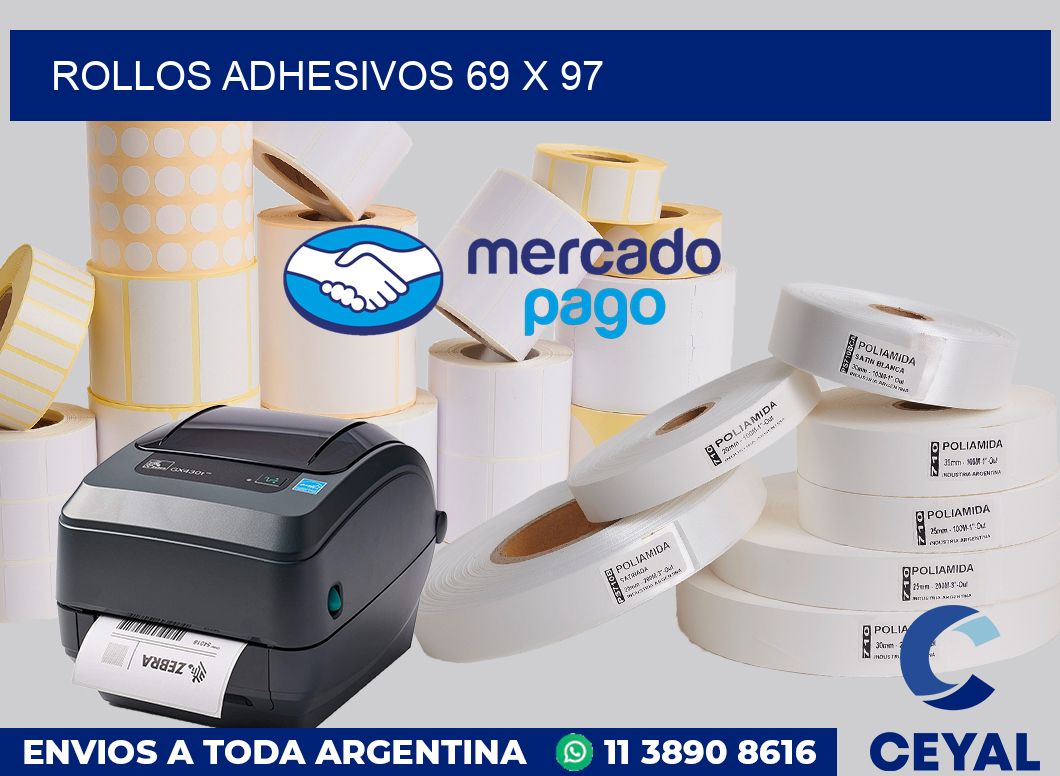 Rollos adhesivos 69 x 97