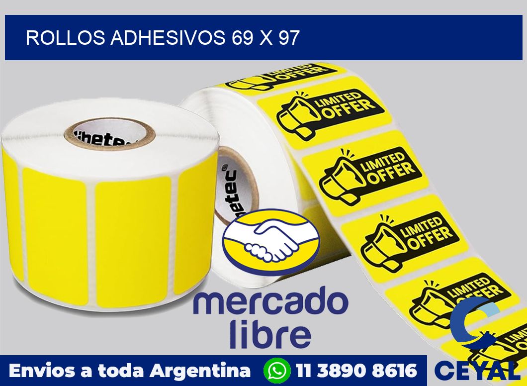 Rollos adhesivos 69 x 97