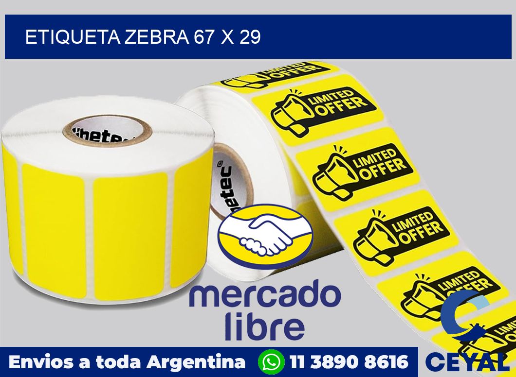 etiqueta zebra 67 x 29