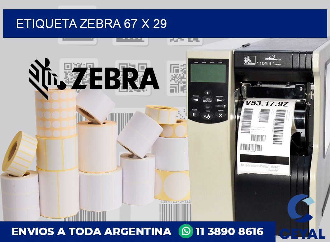 etiqueta zebra 67 x 29