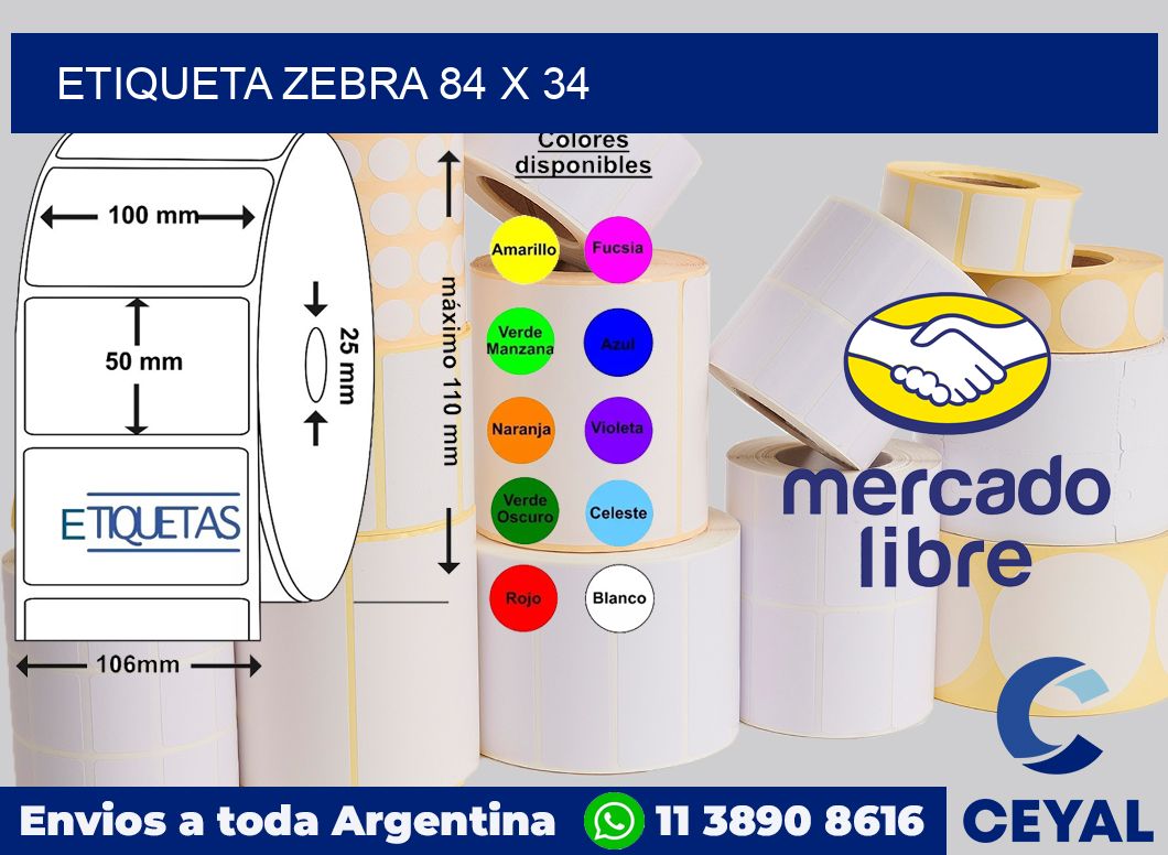 etiqueta zebra 84 x 34