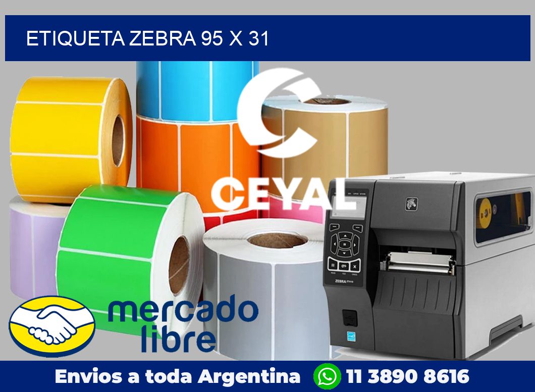 etiqueta zebra 95 x 31