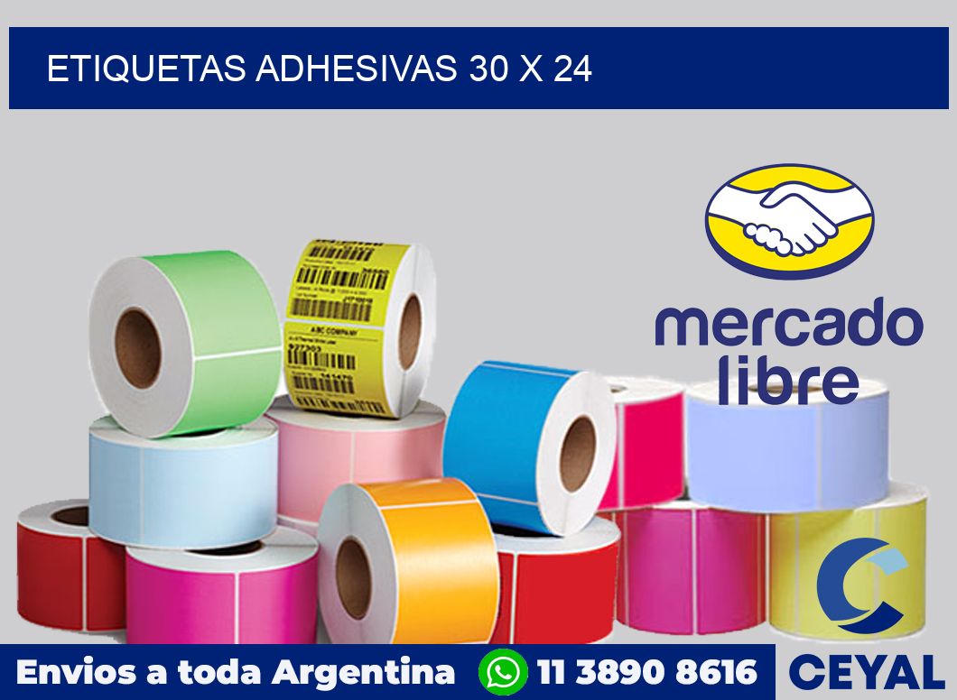 etiquetas adhesivas 30 x 24
