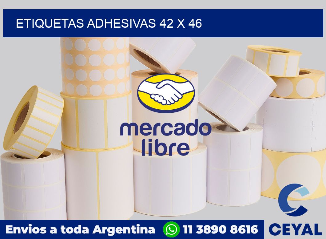 etiquetas adhesivas 42 x 46