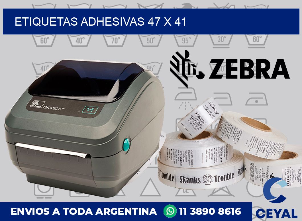 etiquetas adhesivas 47 x 41