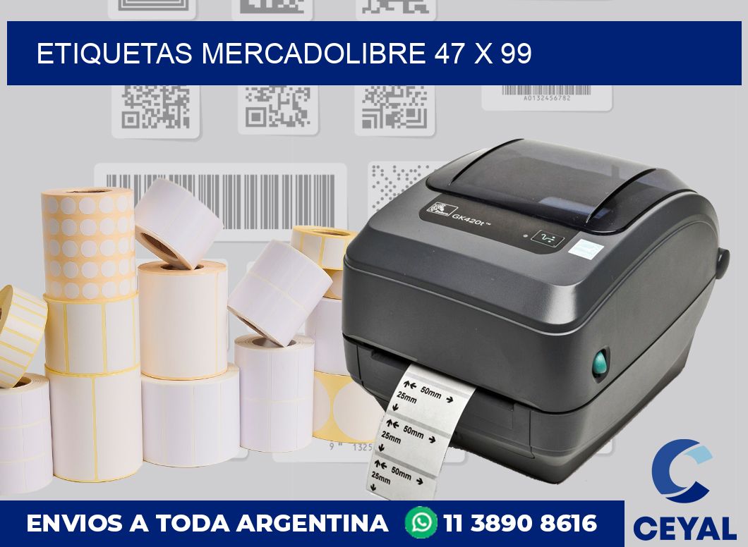 etiquetas mercadolibre 47 x 99