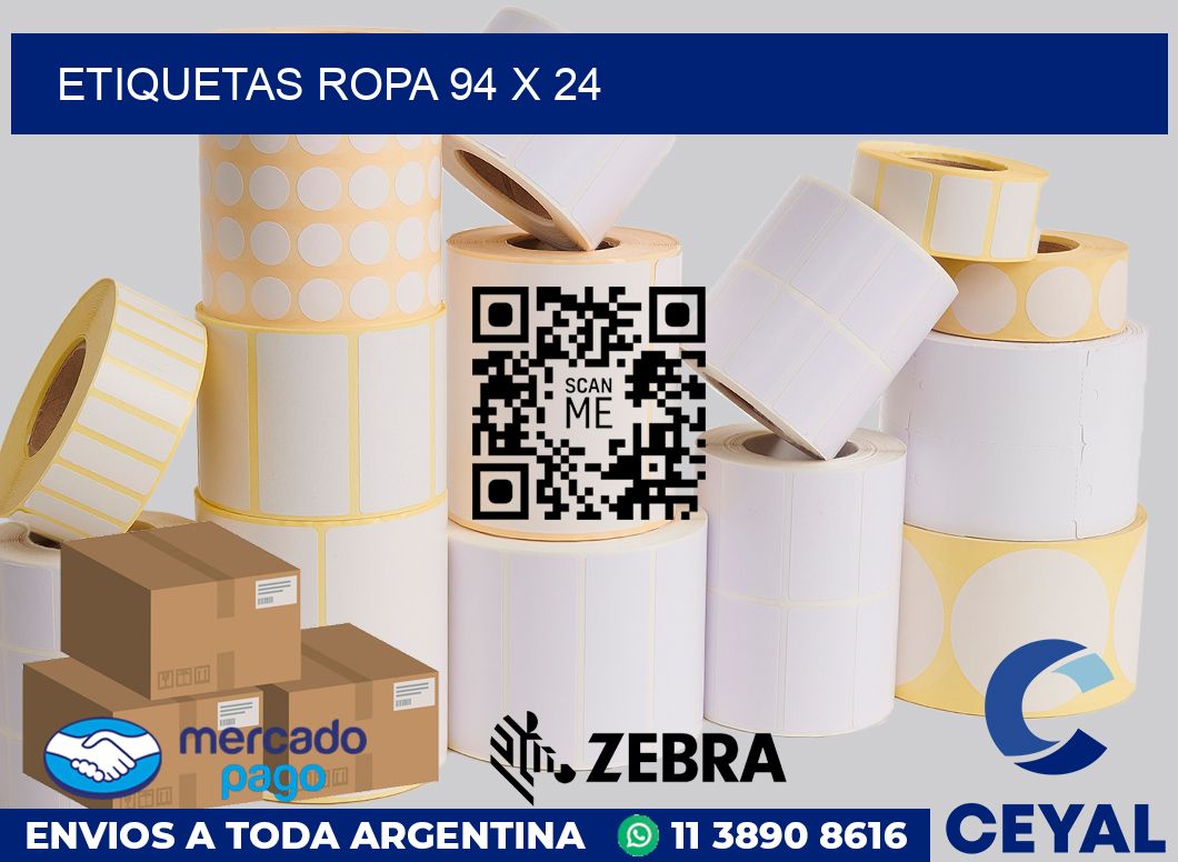 etiquetas ropa 94 x 24