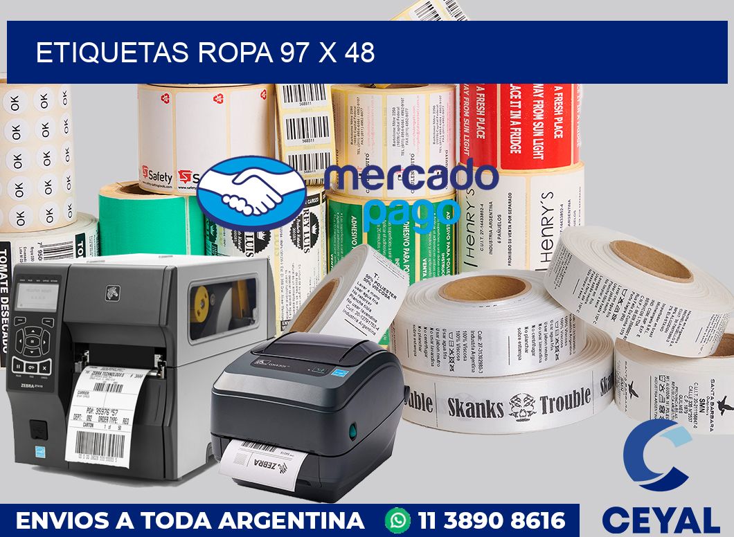 etiquetas ropa 97 x 48