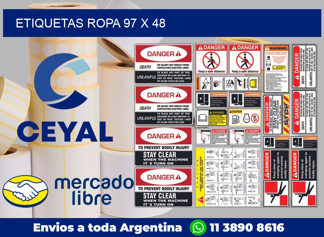 etiquetas ropa 97 x 48