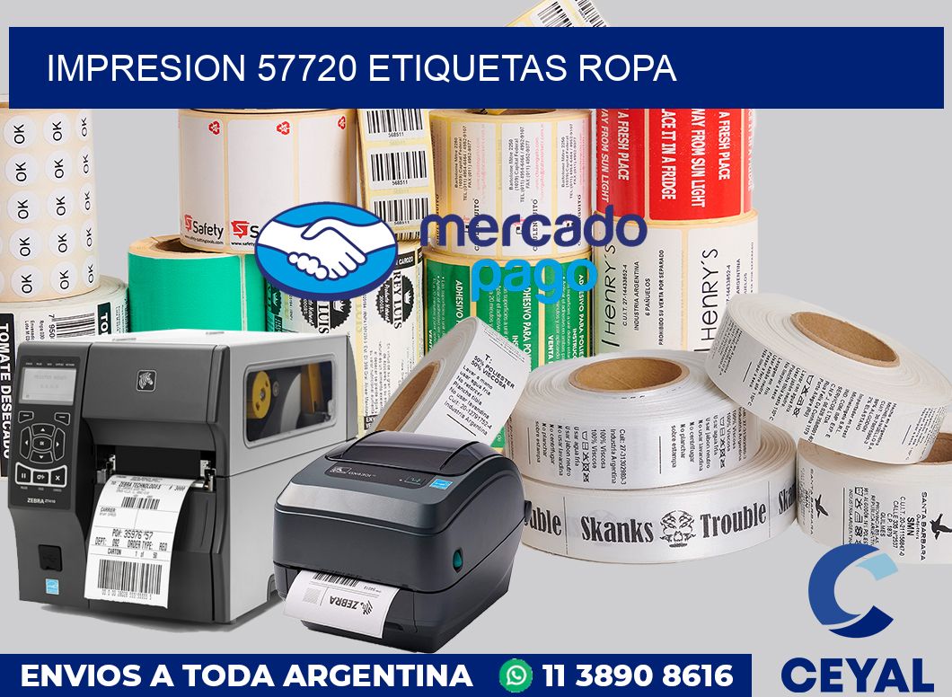 impresion 57720 etiquetas ropa