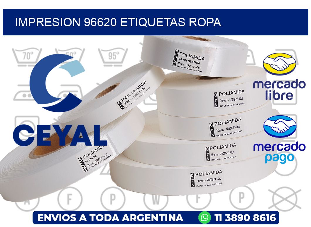 impresion 96620 etiquetas ropa