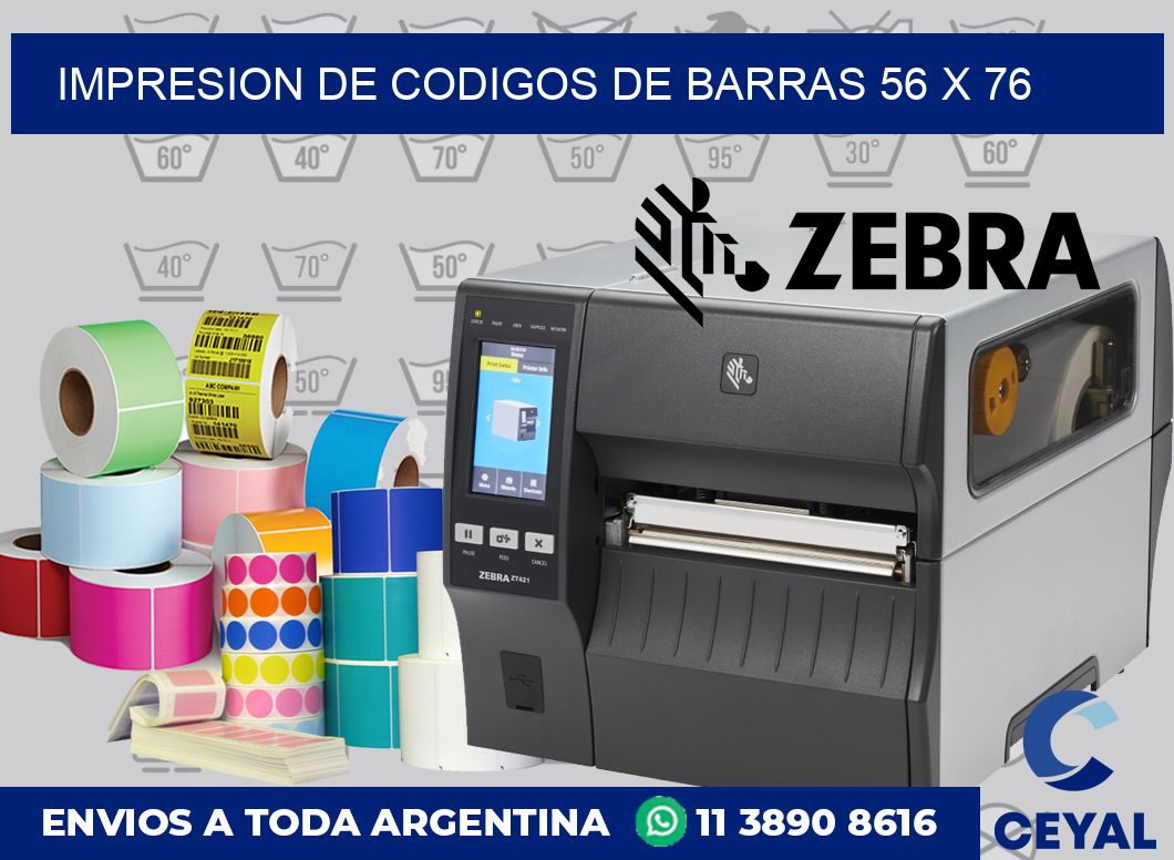 impresion de codigos de barras 56 x 76