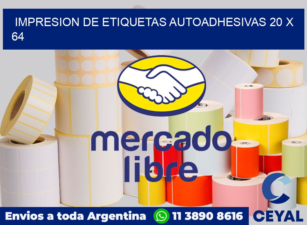 impresion de etiquetas autoadhesivas 20 x 64