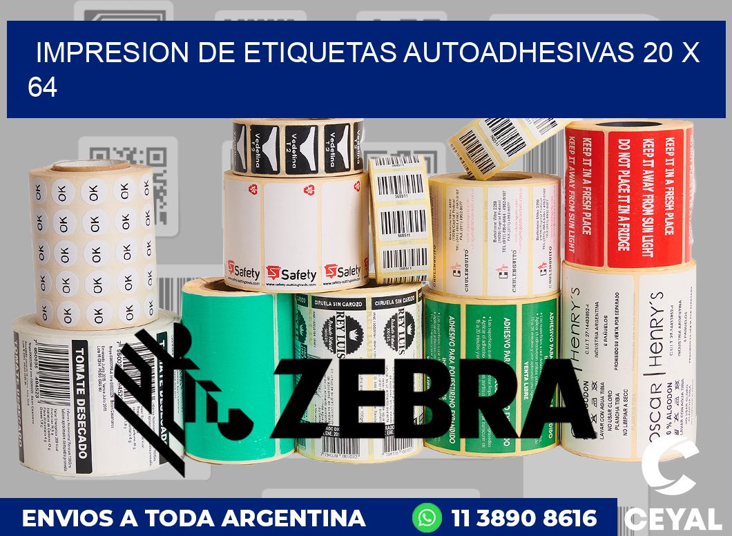 impresion de etiquetas autoadhesivas 20 x 64