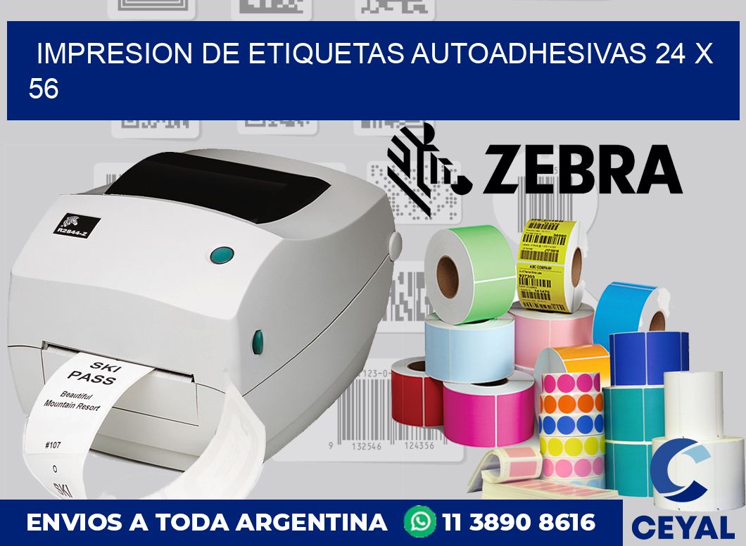 impresion de etiquetas autoadhesivas 24 x 56