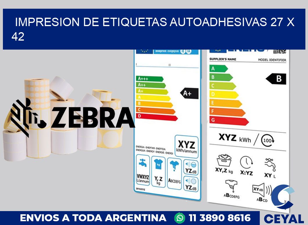 impresion de etiquetas autoadhesivas 27 x 42