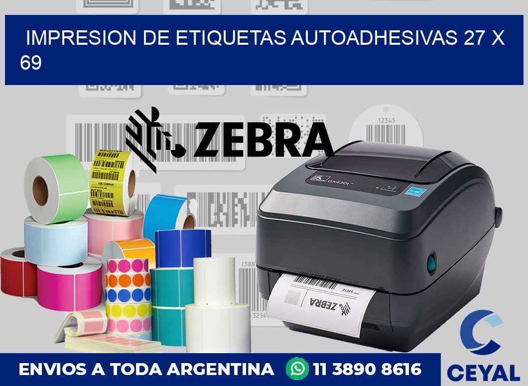 impresion de etiquetas autoadhesivas 27 x 69